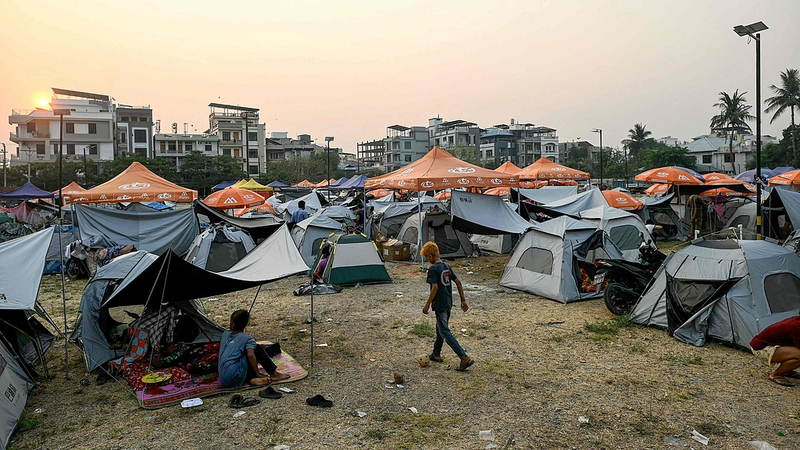 Live: Latest from Myanmar in wake of magnitude-7.9 earthquake video poster