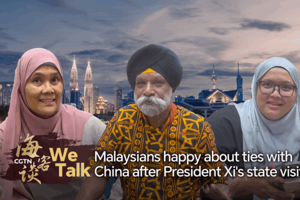 Malaysians happy about ties with China after President Xi's visit video poster