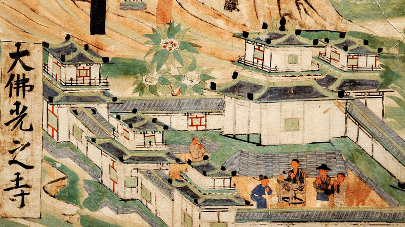 Mogao_Caves_mural_of_Mount_Wutais_Foguang_Temple - My Global News: Young Voices Mogao Caves' mural of Mount Wutai's Foguang Temple