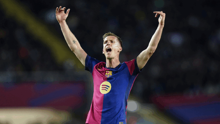 Olmo strikes to keep Barca's title charge on track