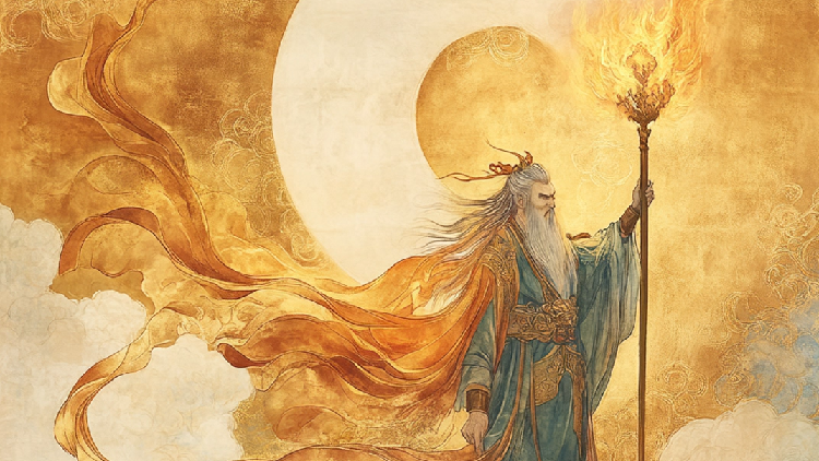 Pangu splits the sky and earth: A myth of cosmic creation