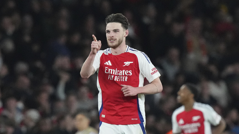 Rice's free kick double fires Arsenal to 3-0 win over Real Madrid