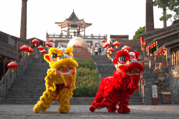 Lion Dance Meets AI: Roaring Pride and Shared Legacy Roaring Pride, Shared Legacy: A lion dance music video with AI music video poster