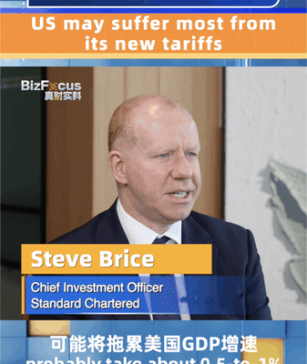 Expert Says US Tariffs May Harm America’s Own Economy Standard Chartered: US may suffer most from its new tariffs video poster
