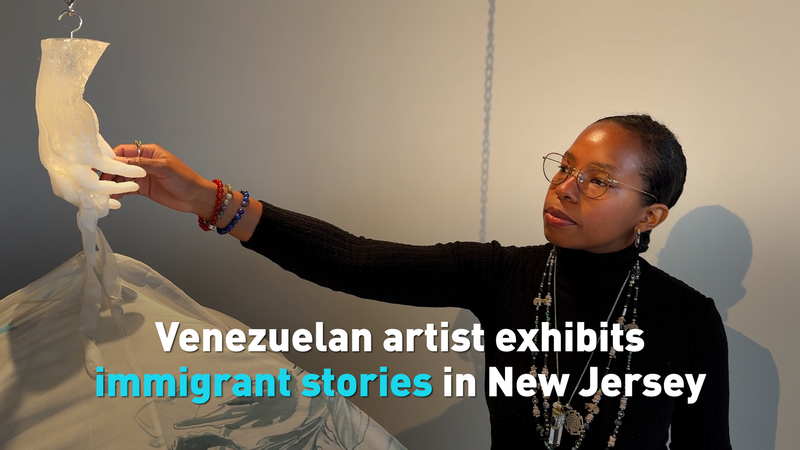 Venezuelan artist exhibits immigrant stories in New Jersey video poster