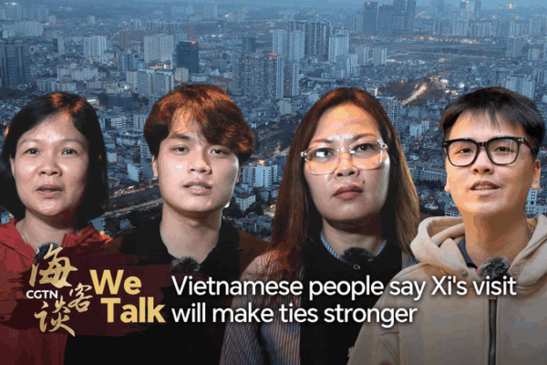 Vietnamese Excited as Chinese President Xi Visits to Boost Friendship π€ We Talk: Vietnamese people say Xi's visit will make ties stronger video poster