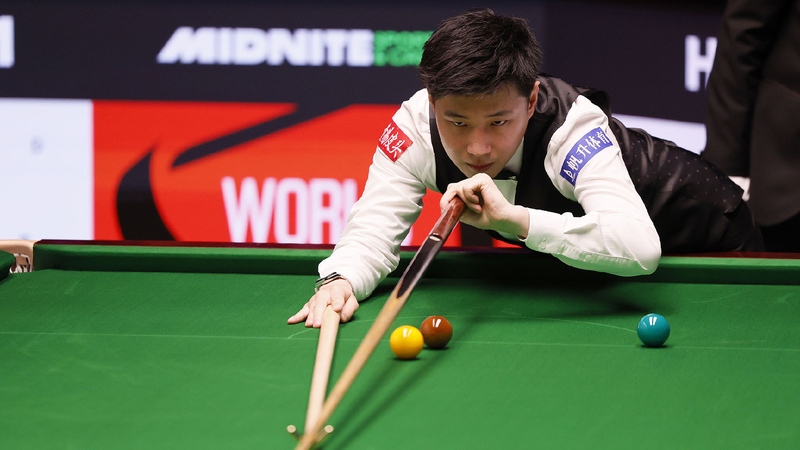 Zhao beats Lei to reach World Snooker Championship quarterfinals