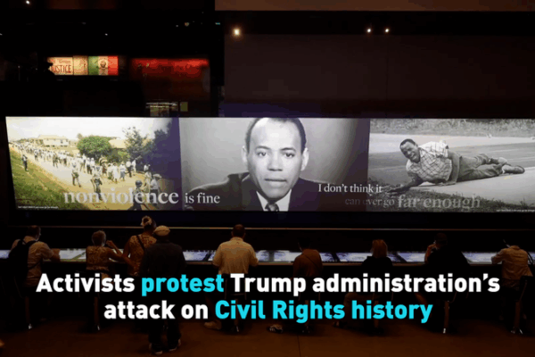 Standing Up for Black History: Activists Protest Changes Activists protest Trump admin’s attack on Civil Rights history video poster