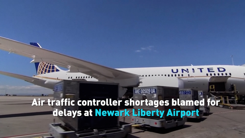 Air traffic controller shortages blamed for delays at Newark airport video poster