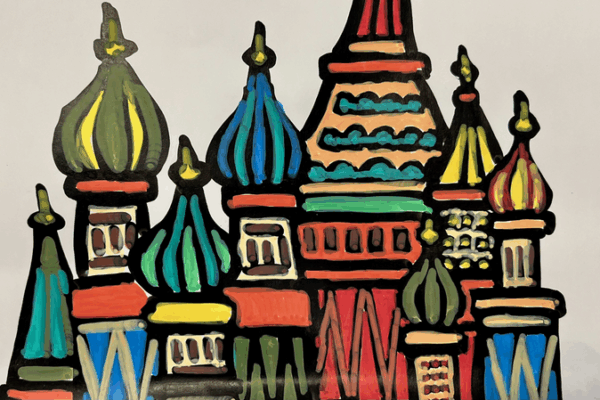 American Reporter Robbie Paints Moscow’s St. Basil’s Cathedral 🎨 American reporter paints St. Basil's Cathedral video poster