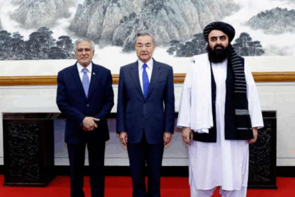 China, Afghanistan, and Pakistan Join Hands for Peace and Friendship China, Afghanistan, Pakistan vow advanced cooperation, stability video poster