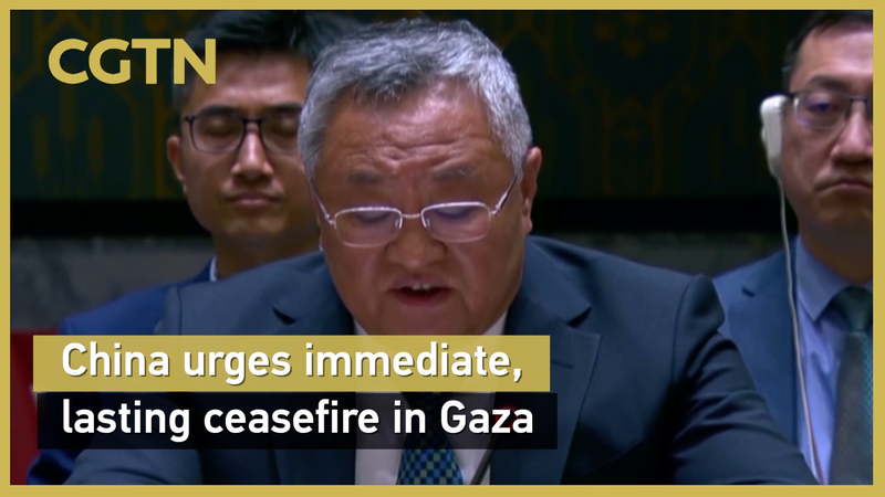 China Calls for Immediate Ceasefire and Aid in Gaza China urges immediate, lasting ceasefire in Gaza video poster