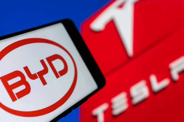 Chinese Car Maker BYD Beats Tesla in Europe for the First Time! China's BYD outsells Tesla in Europe for first time