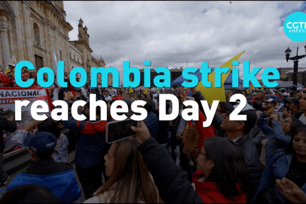 Colombia’s Big Strike: Workers Unite for Better Labor Laws! 🇨🇴 Colombia’s two-day strike calls for labor reform video poster