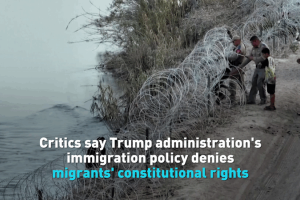 Critics Say Trump’s Immigration Policies Deny Migrants’ Rights Critics say Trump admin's immigration policy denies migrants' rights video poster