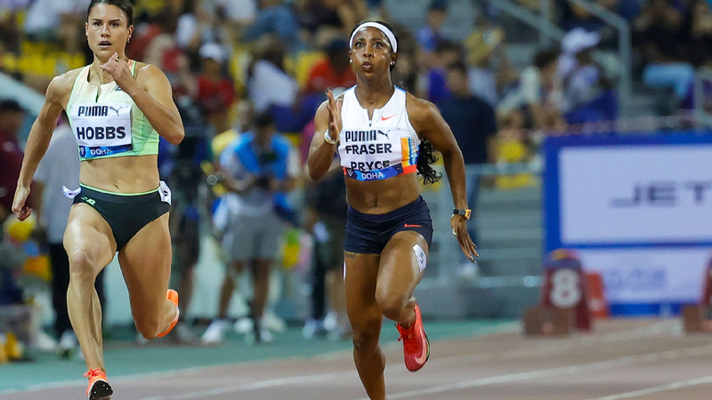 Neeraj Chopra Shines Bright at Doha Diamond League π― Fraser-Pryce beaten by Jamaican starlet Tia Clayton in Doha