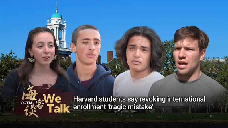 Harvard Students Call International Enrollment Ban a ‘Tragic Mistake’ Harvard students say revoking intl enrollment 'tragic mistake' video poster