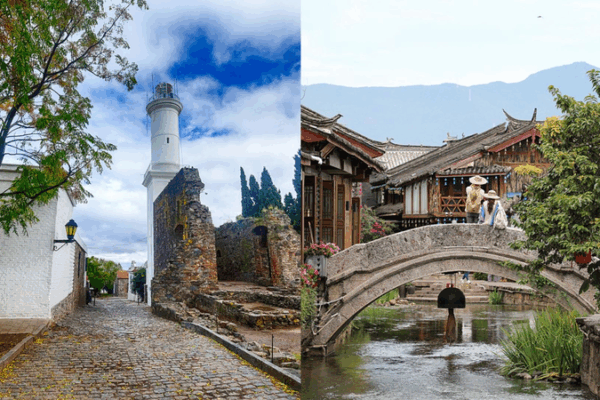 Discover Two Magical Towns: Colonia del Sacramento and Lijiang Old Town! Heritage lives on in Colonia del Sacramento and Lijiang