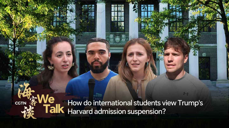 How do students view Trump's suspension of Harvard's admissions? video poster