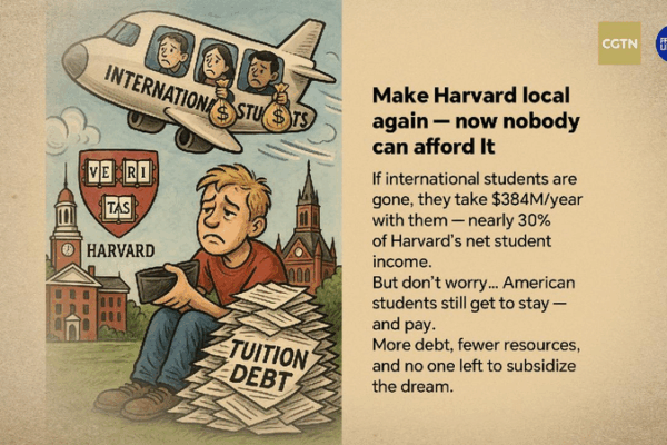 What Happens if International Students Leave Harvard? 🤔 Make Harvard local again – now nobody can afford it