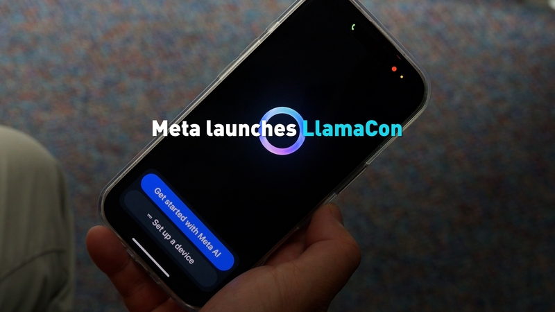 Meta launches LlamaCon video poster