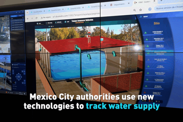 Mexico City Uses New Tech to Save Water 💧 Mexico City authorities use new technologies to track water supply video poster