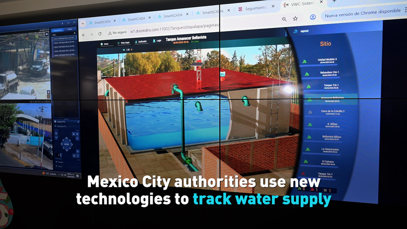 Mexico City authorities use new technologies to track water supply video poster