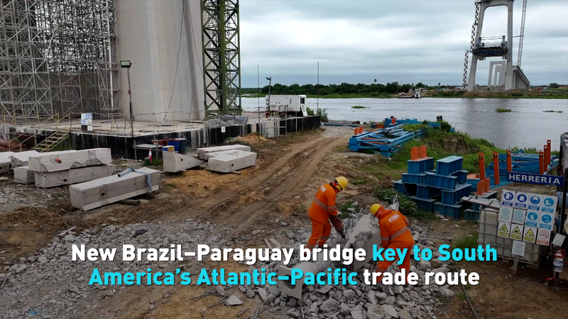 New Brazil–Paraguay bridge key to Atlantic–Pacific trade route video poster