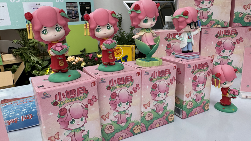 Rose fairy 'Xiao Miaoyue' blossoms into pop culture video poster