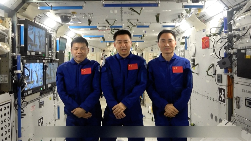 Chinese Astronauts Send Space Greetings for Children’s Day ๐ Shenzhou-20 crew sends video message from space to mark Children's Day video poster