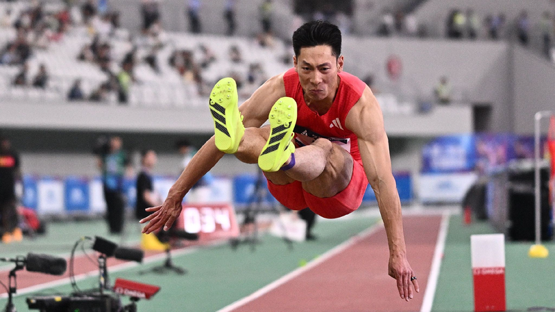 Shi Yuhao, Shu Heng bag men's long jump gold, silver in Diamond League
