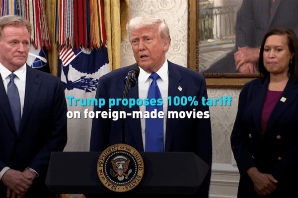 Trump Proposes Big Tax on Foreign Movies 🎬 Trump proposes 100% tariff on foreign-made movies video poster