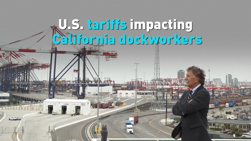 U.S. tariffs impacting California dockworkers video poster