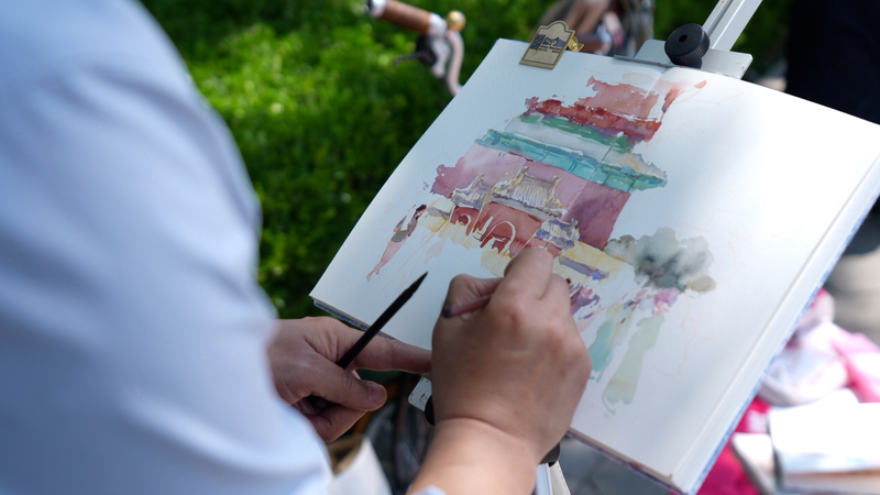 Urban sketchers share the story of cityscape artistry video poster