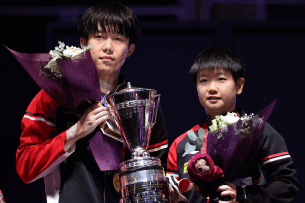 Chinese Table Tennis Stars Wang Chuqin and Sun Yingsha Win Mixed Doubles Title! ๐๐ฅ Wang, Sun win mixed doubles title at Table Tennis World Championships