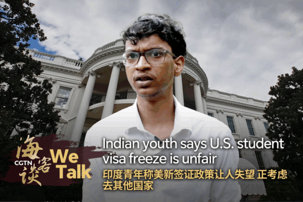 Indian Teen Says U.S. Student Visa Freeze is Unfair We Talk: Indian youth says U.S. student visa freeze is unfair video poster