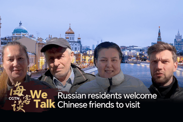 Russian Friends Welcome Chinese Visitors with Open Arms! We Talk: Russian residents welcome Chinese friends to visit video poster