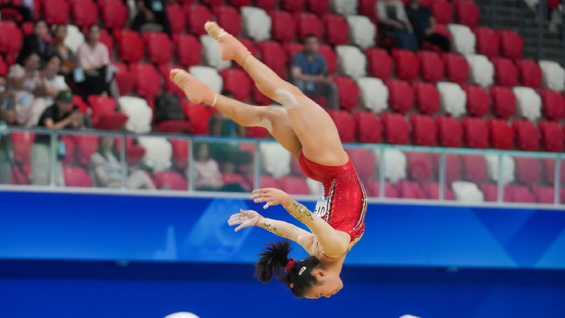 Gymnast Zhang Qingying Celebrates 18th Birthday with Gold π₯π Zhang celebrates birthday with first individual all-around title