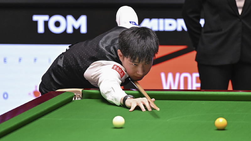 Zhao Xintong makes World Snooker Championship semis for first time