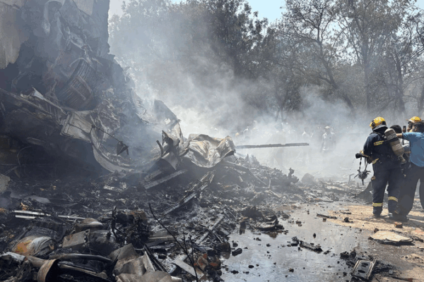 Air India Plane Crashes in Ahmedabad, India 😢 Air India plane with 242 on board crashes in Indian city of Ahmedabad