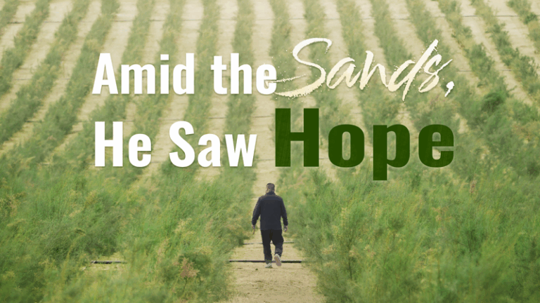 Amid the sands, he saw hope video poster