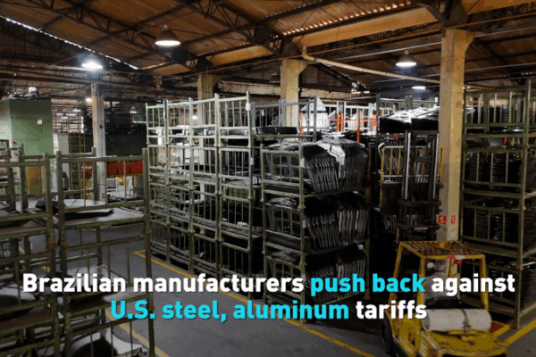 Brazilian Manufacturers Stand Up Against U.S. Steel and Aluminum Tariffs ๐ Brazilian manufacturers push back against U.S. steel, aluminum tariffs video poster