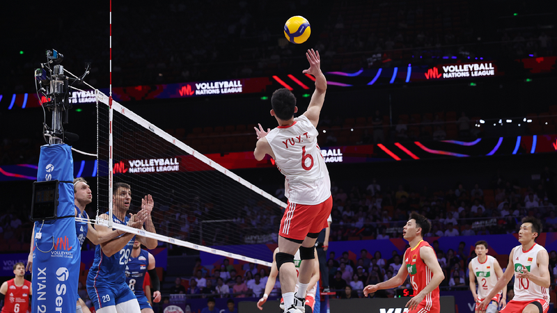 China defeat Serbia 3-0 at Men's Volleyball Nations League