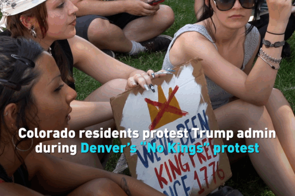 Thousands Gather in Denver for ‘No Kings’ Protest! Colorado residents protest Trump during Denver’s “No Kings” protest video poster