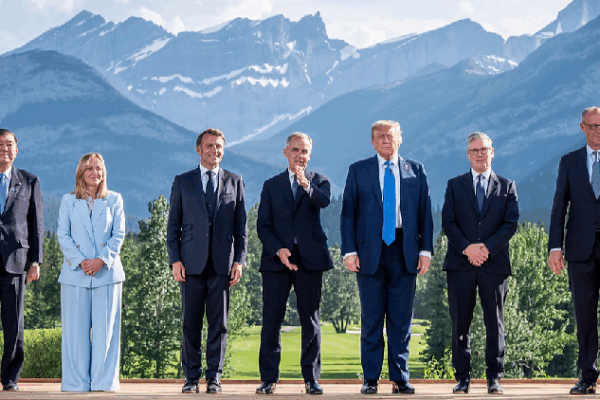 G7 Leaders Call for Peaceful Solutions in Iran 🇮🇷 G7 leaders including Trump urge 'de-escalation' on Iran