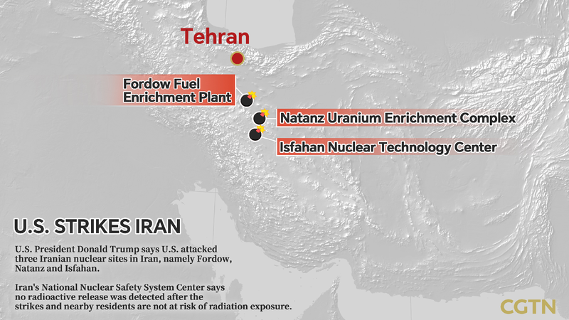 IAEA confirms no radiation increase at Iranian sites targeted by U.S.