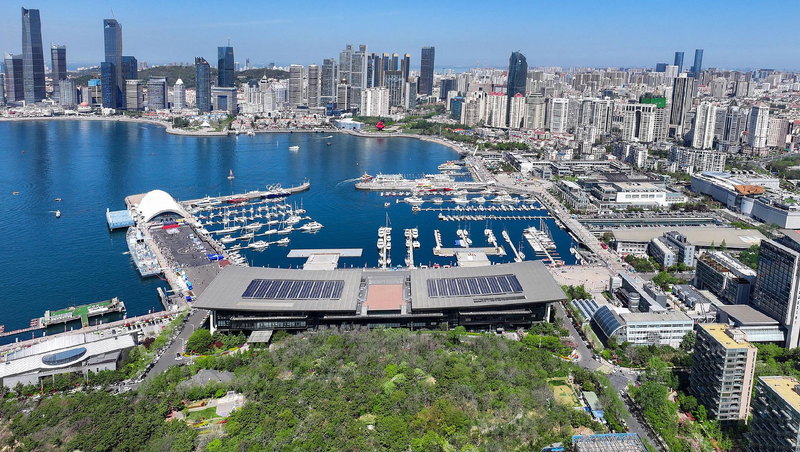 Live: A view of Qingdao International Sailing Center