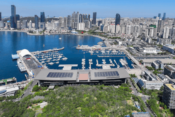 Explore Qingdao’s Amazing Sailing Center! 🚣♂️ Live: A view of Qingdao International Sailing Center in Shandong