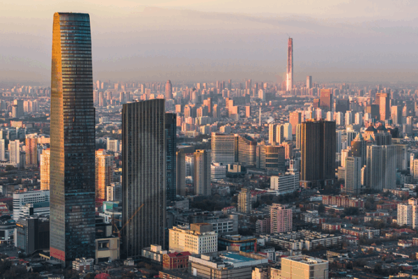 Discover Jinwan Square: Tianjin’s European Gem by the Haihe River! Live: A view of the Jinwan Square by the Haihe River in Tianjin