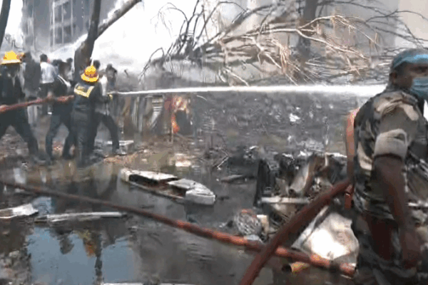 Air India Plane Crashes Near Ahmedabad Airport 🚨 Live: Scene after Air India plane crashes near Ahmedabad video poster
